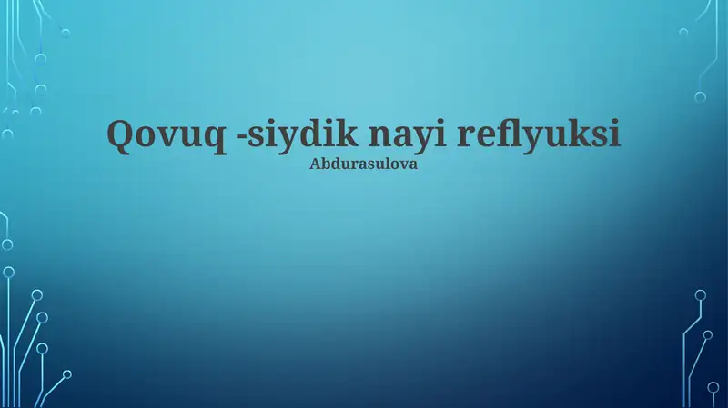 Siydik pufagi-siydik yo'li reflüksi