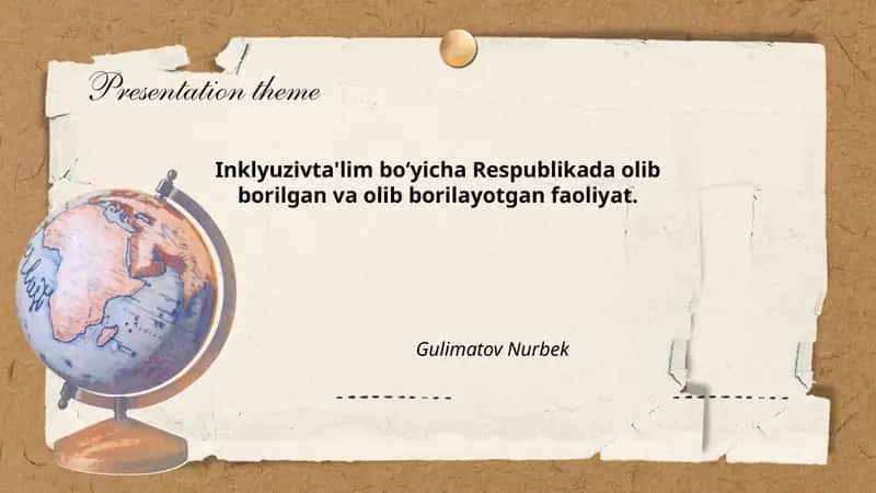 Inklyuzivta'lim faoliyati