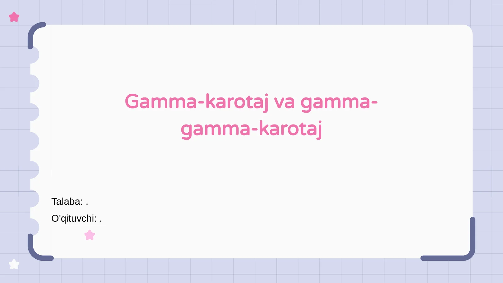 Gamma-karotaj va gamma-gamma-karotaj