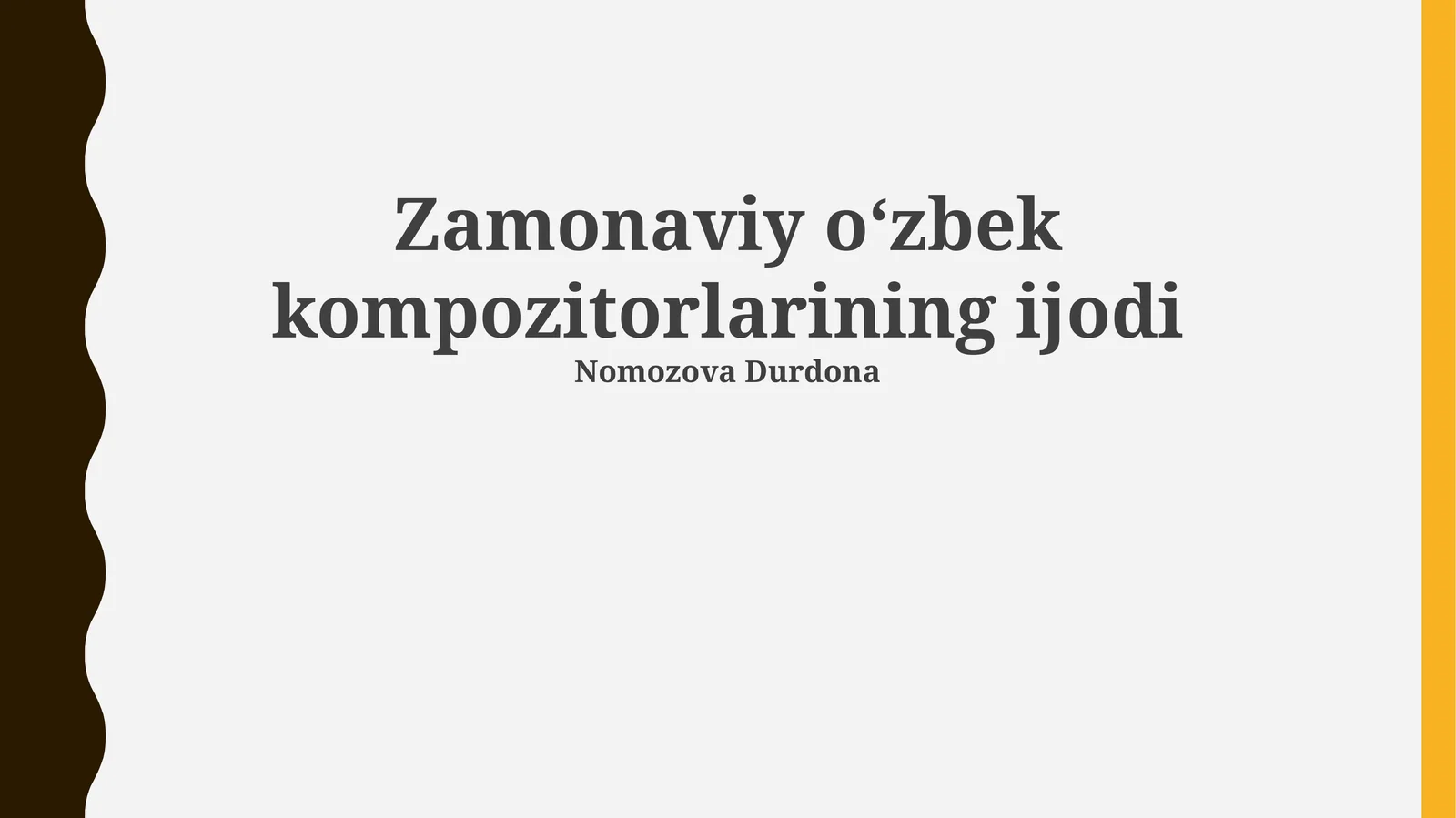 Zamonaviy Oʻzbek Bastakorlarining Ijodiy Yutuqlari