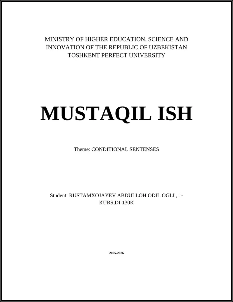 MUSTAQIL ISH