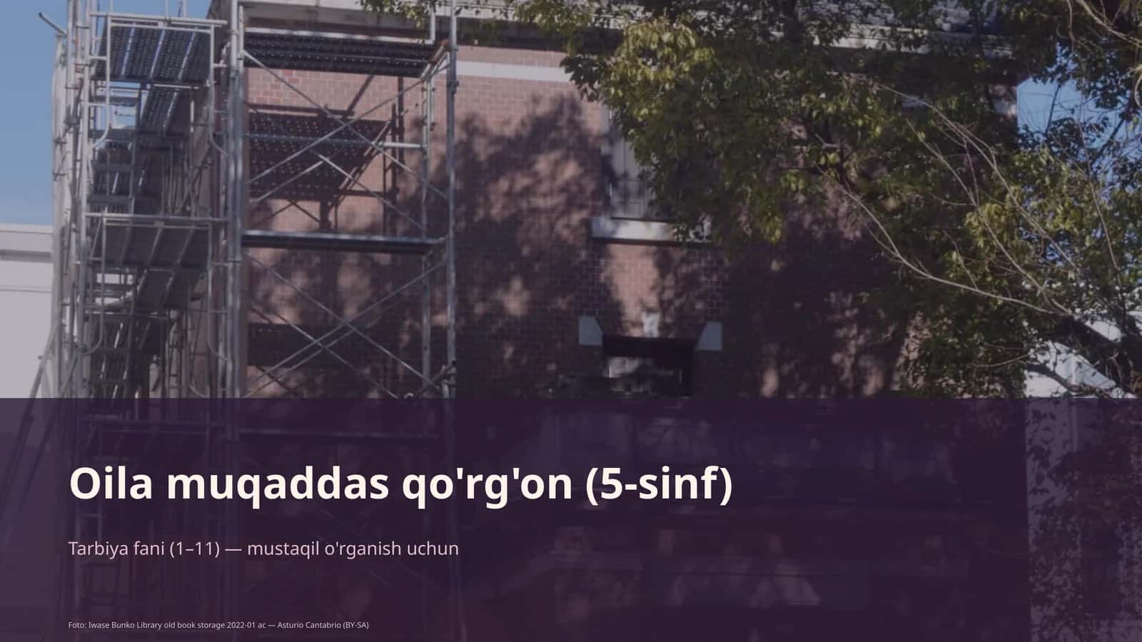 Oil muqaddas qo'rg'on (5-sinf)