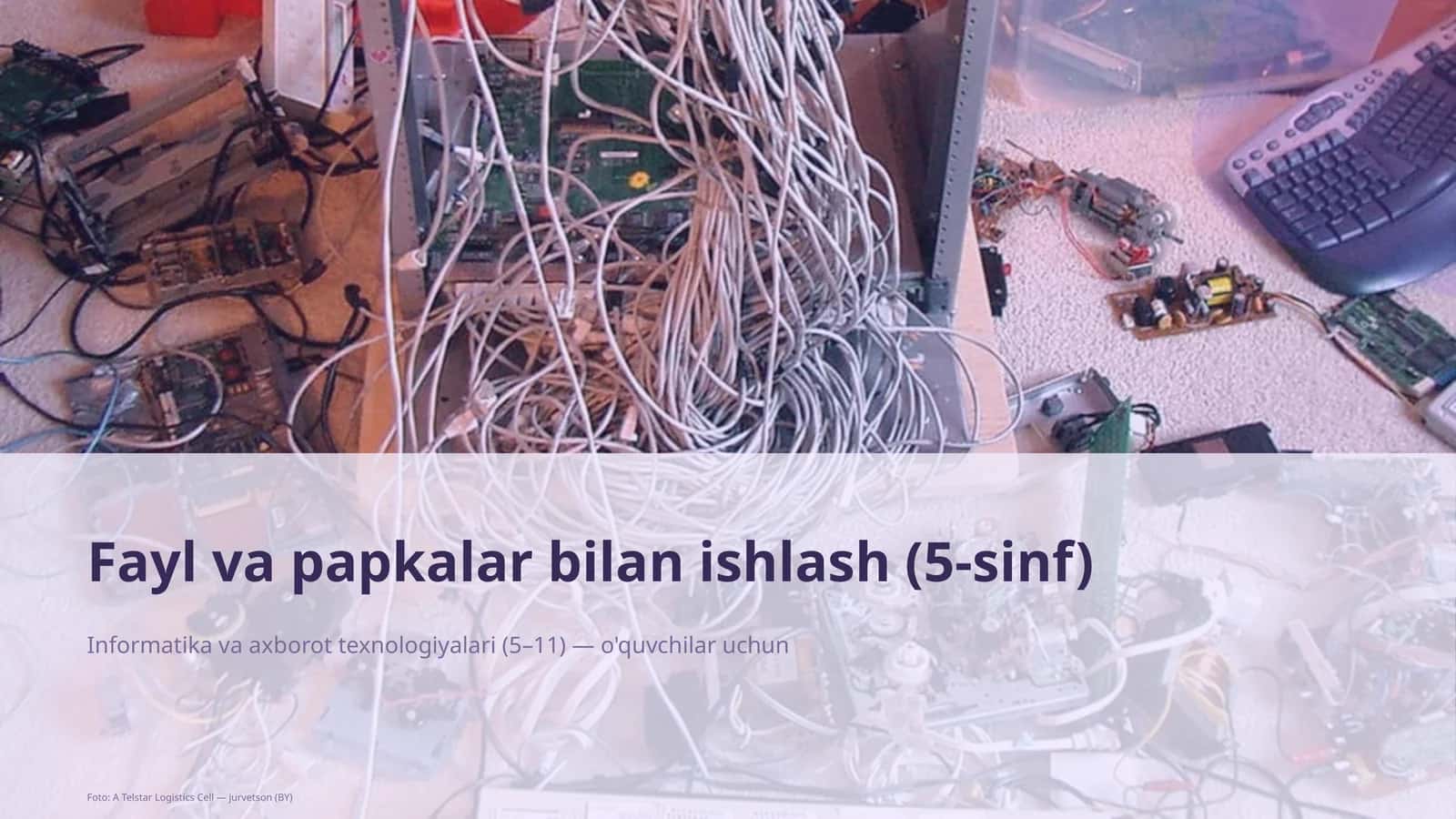 Fayl va papkalar bilan ishlash (5-sinf) - Informatika va axborot texnologiyalari (5–11) — o'quvchilar uchun