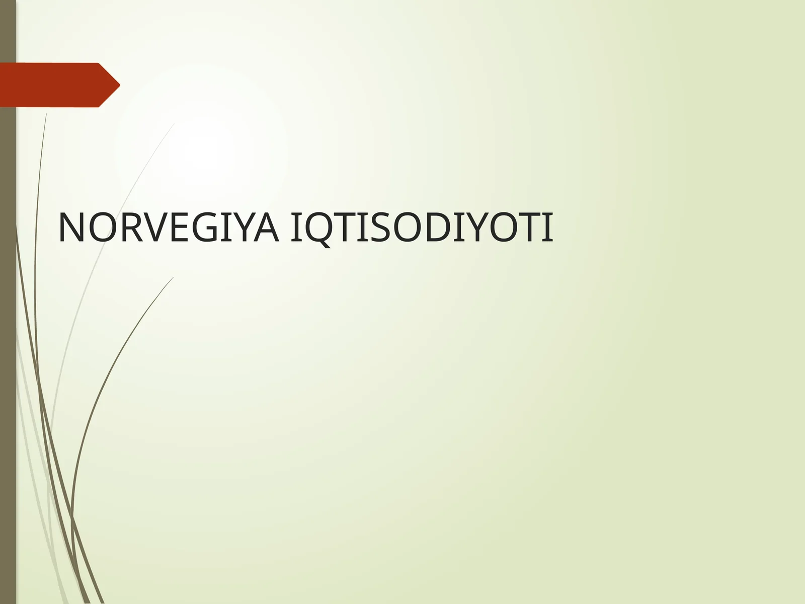 NORVEGIYA IQTISODIYOTI
