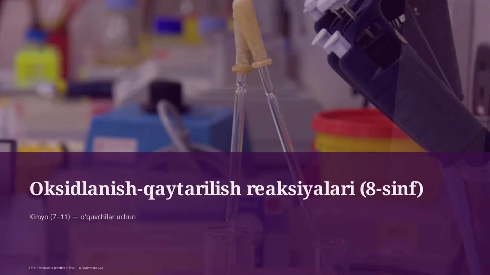 Oksidlanish-qaytarilish reaksiyalari (8-sinf)