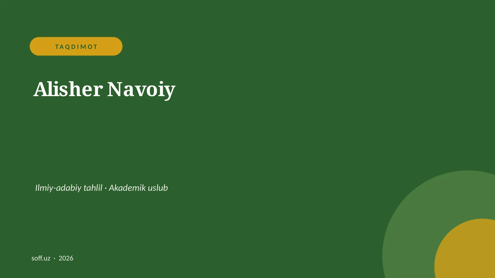 Alisher Navoiy