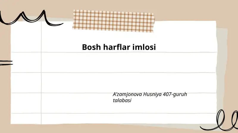 Bosh harflar imlosi
