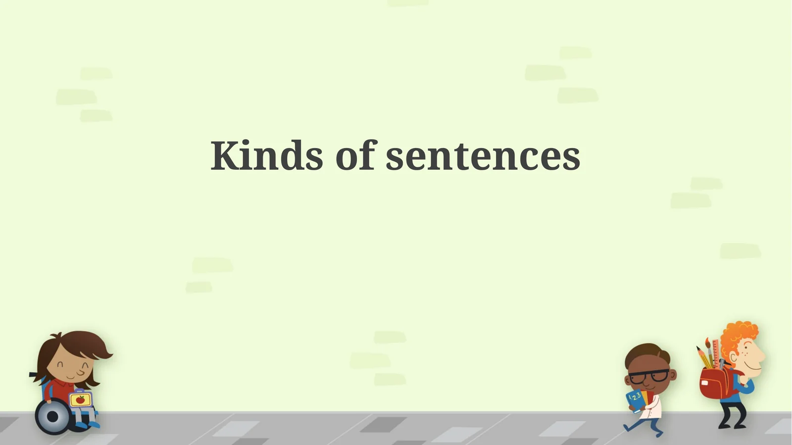 Kinds of sentences