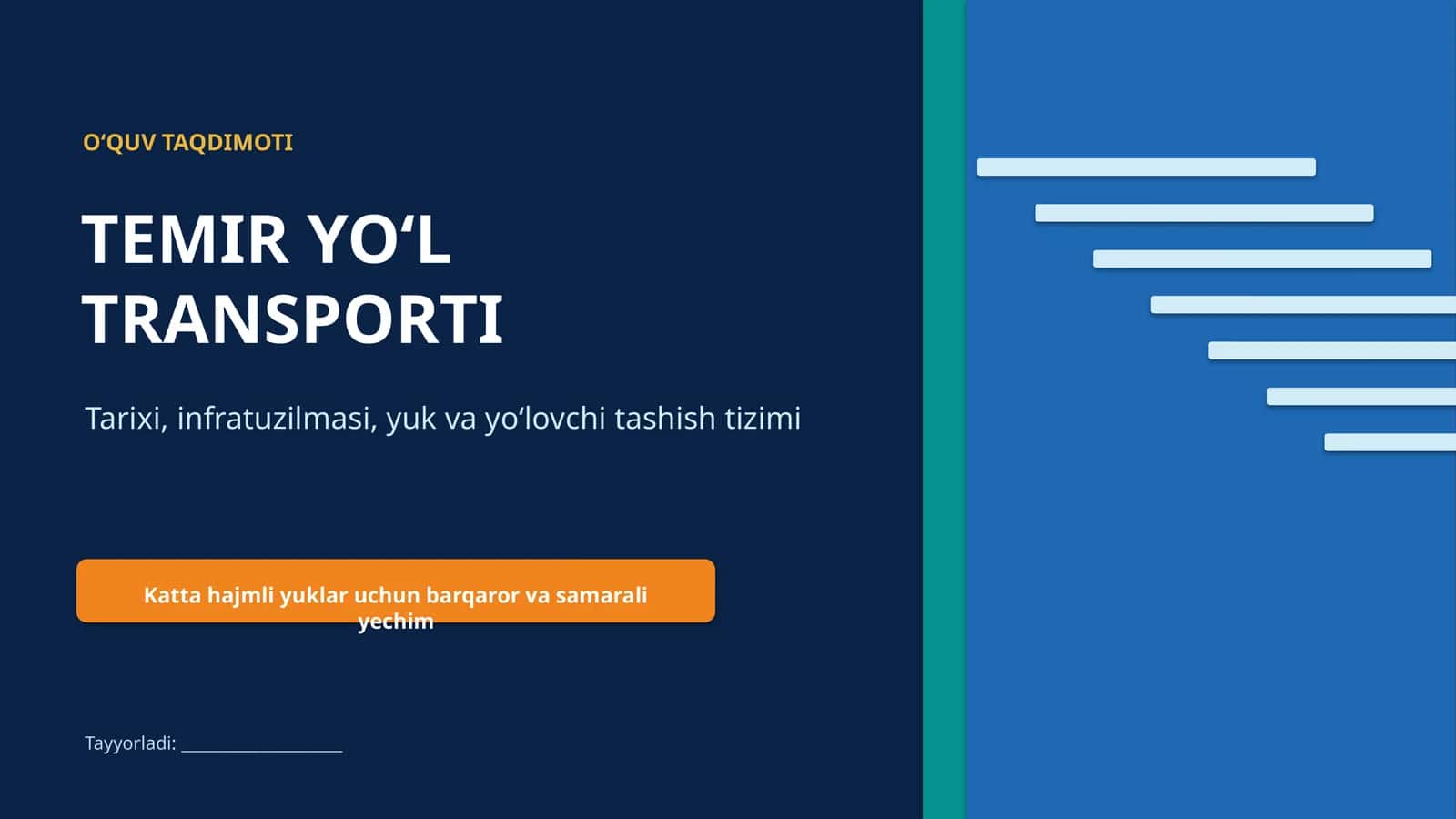 Temir Yo‘l Transporti