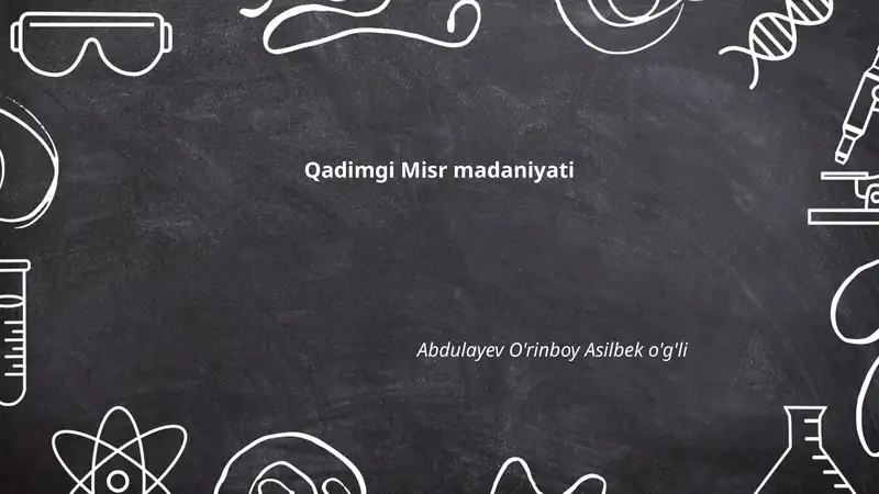 Qadimgi Misr madaniyati