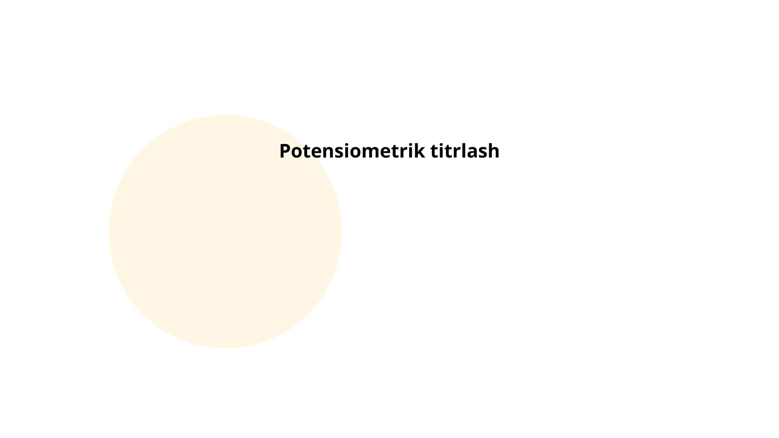 Potensiometrik titrlash