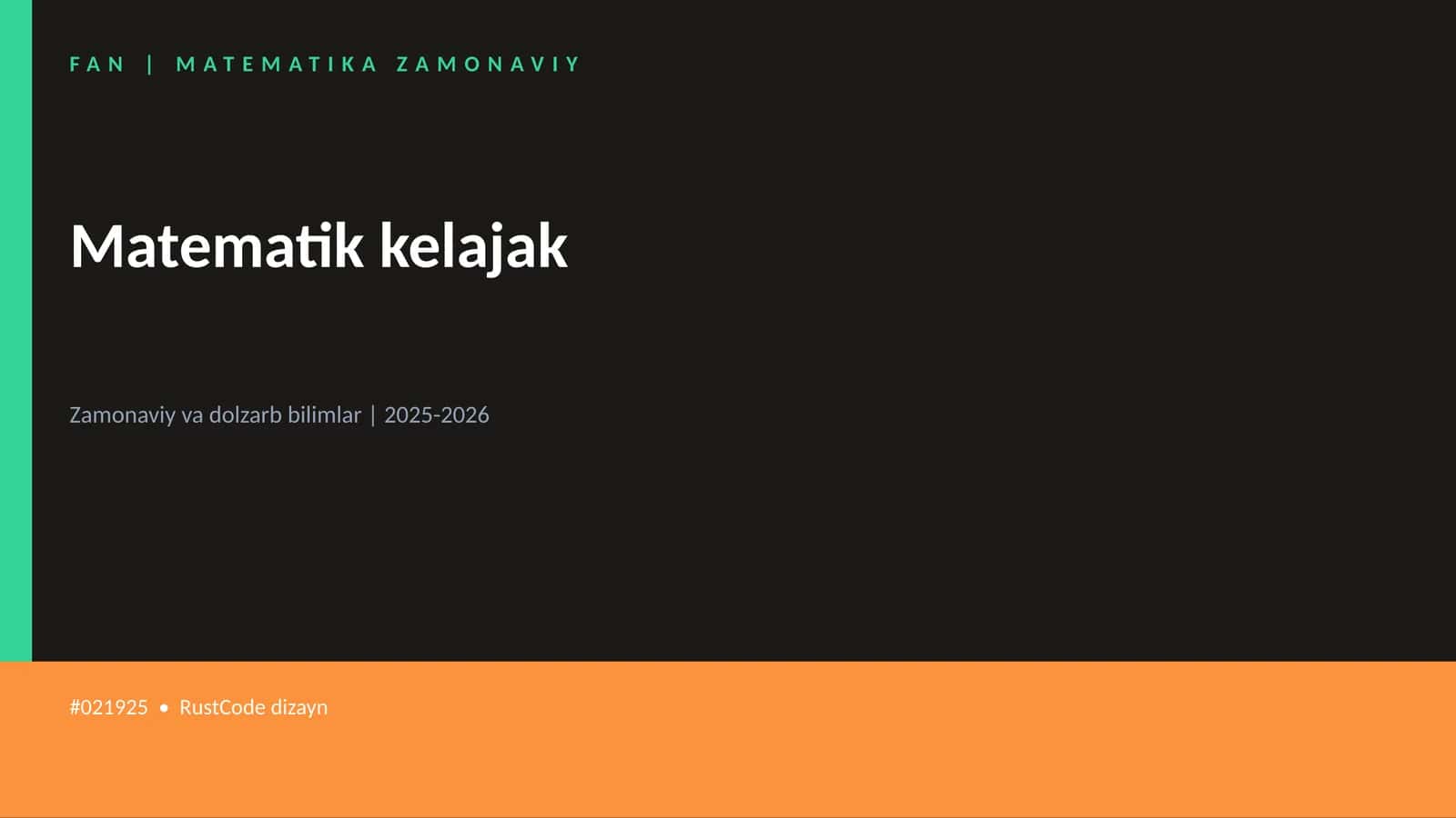 Matematik kelajak