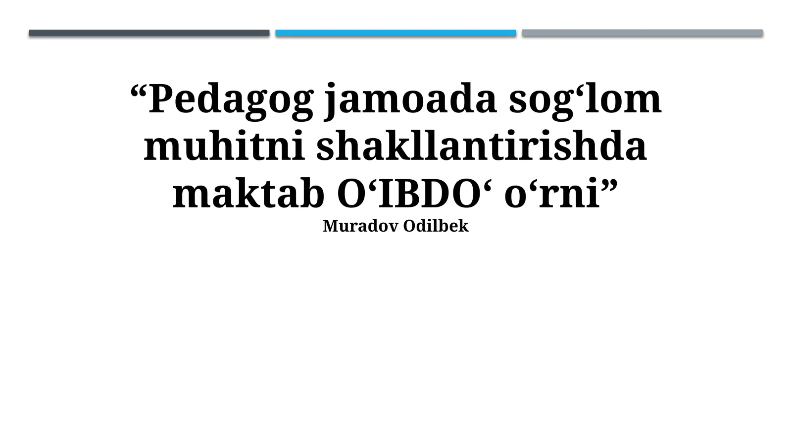 Psixologik qo'llab-quvvatlash va stressni boshqarish