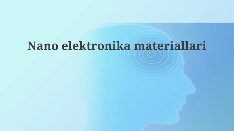 Nanoelektronika Materiallari