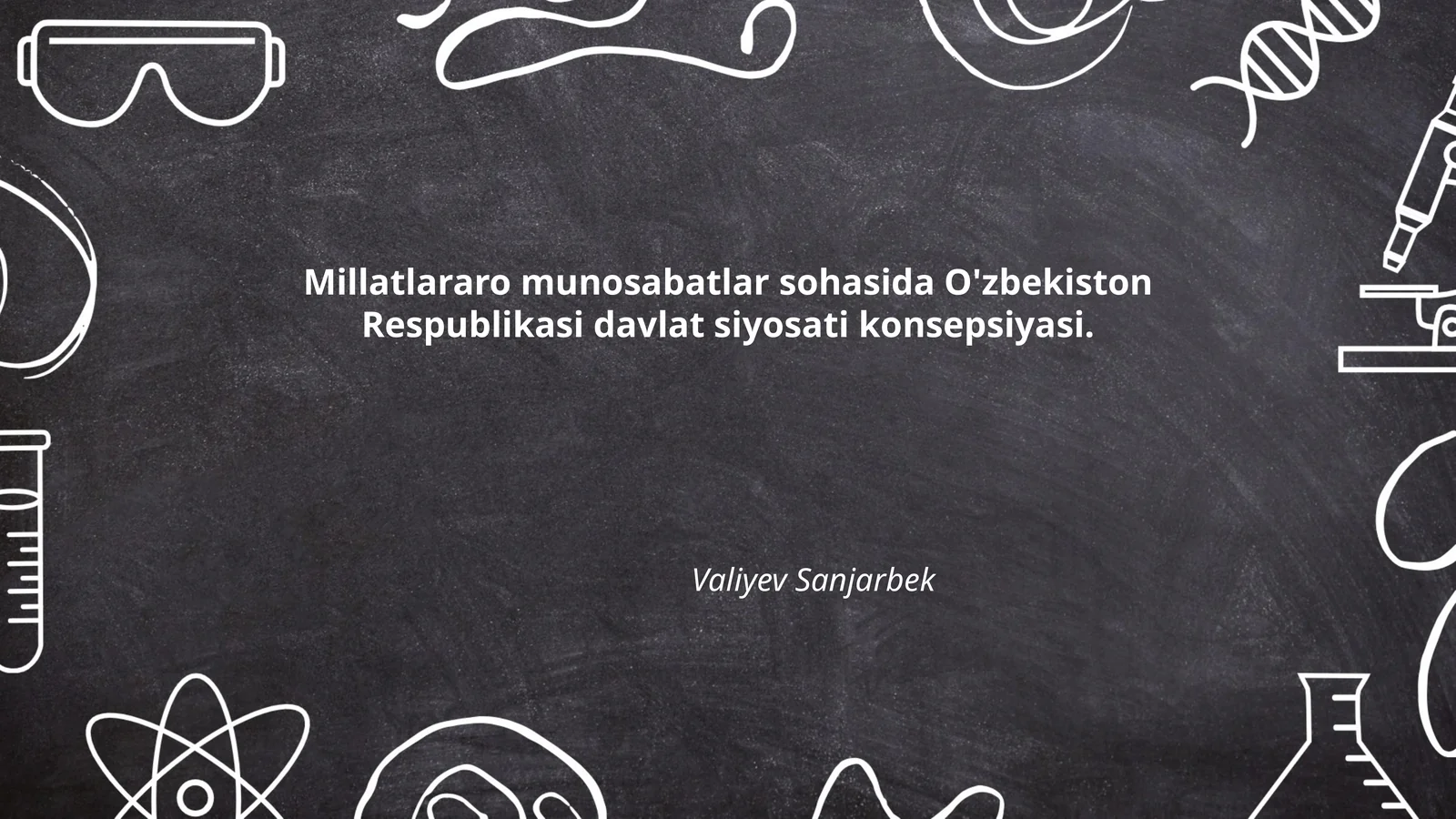 O'zbekiston Respublikasi davlat siyosati konsepsiyasi