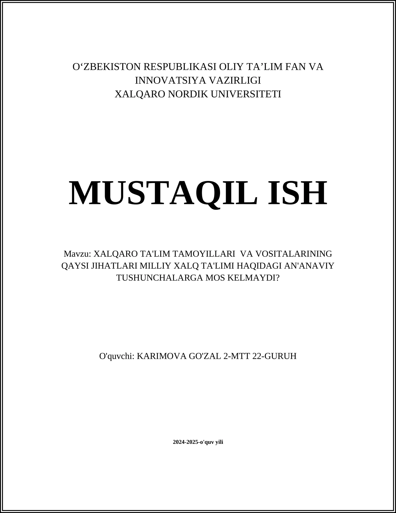 Innovatsion ta'lim yondashuvlari