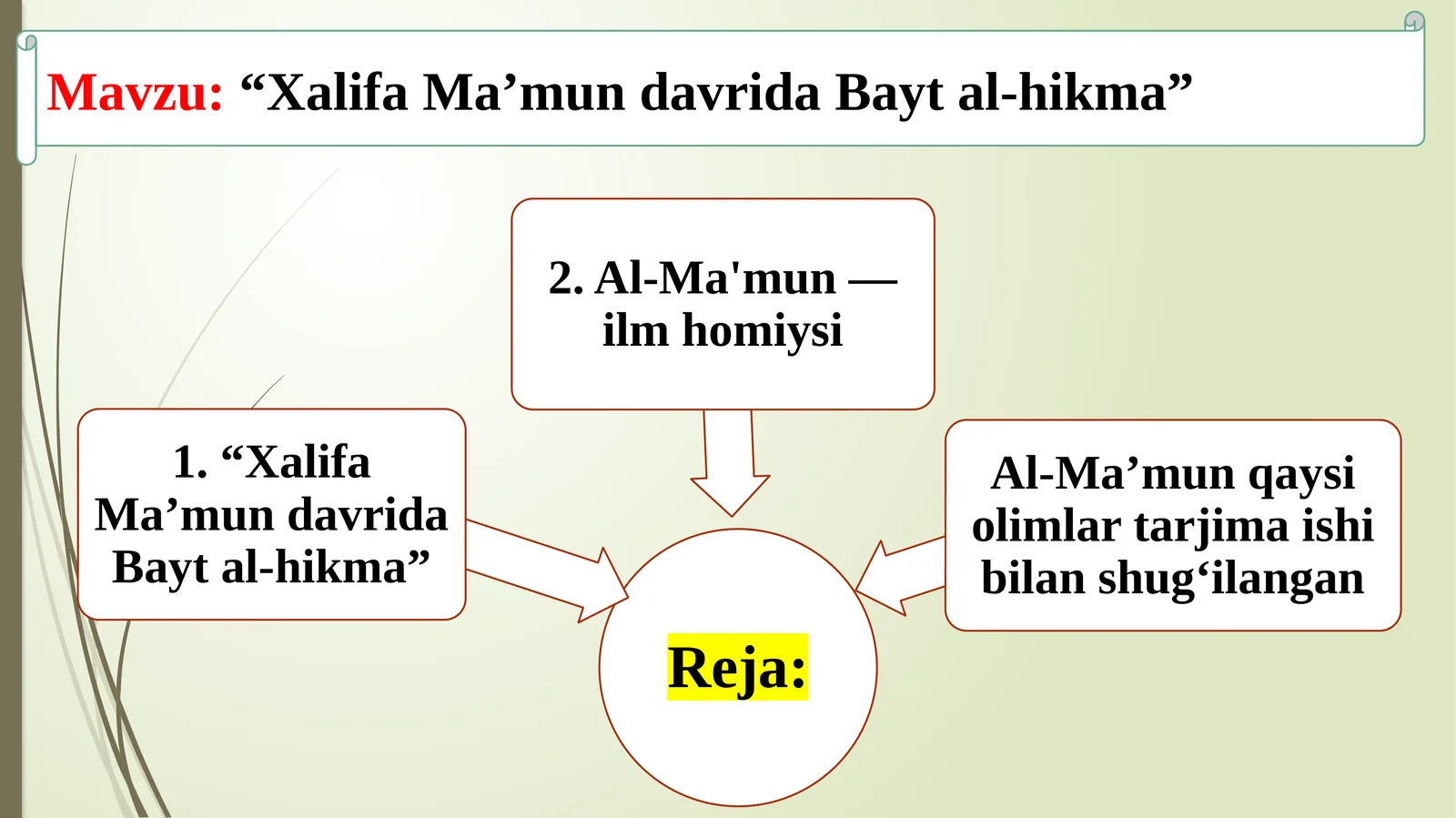 XalifaMa’mundavridaBayt al-hikma