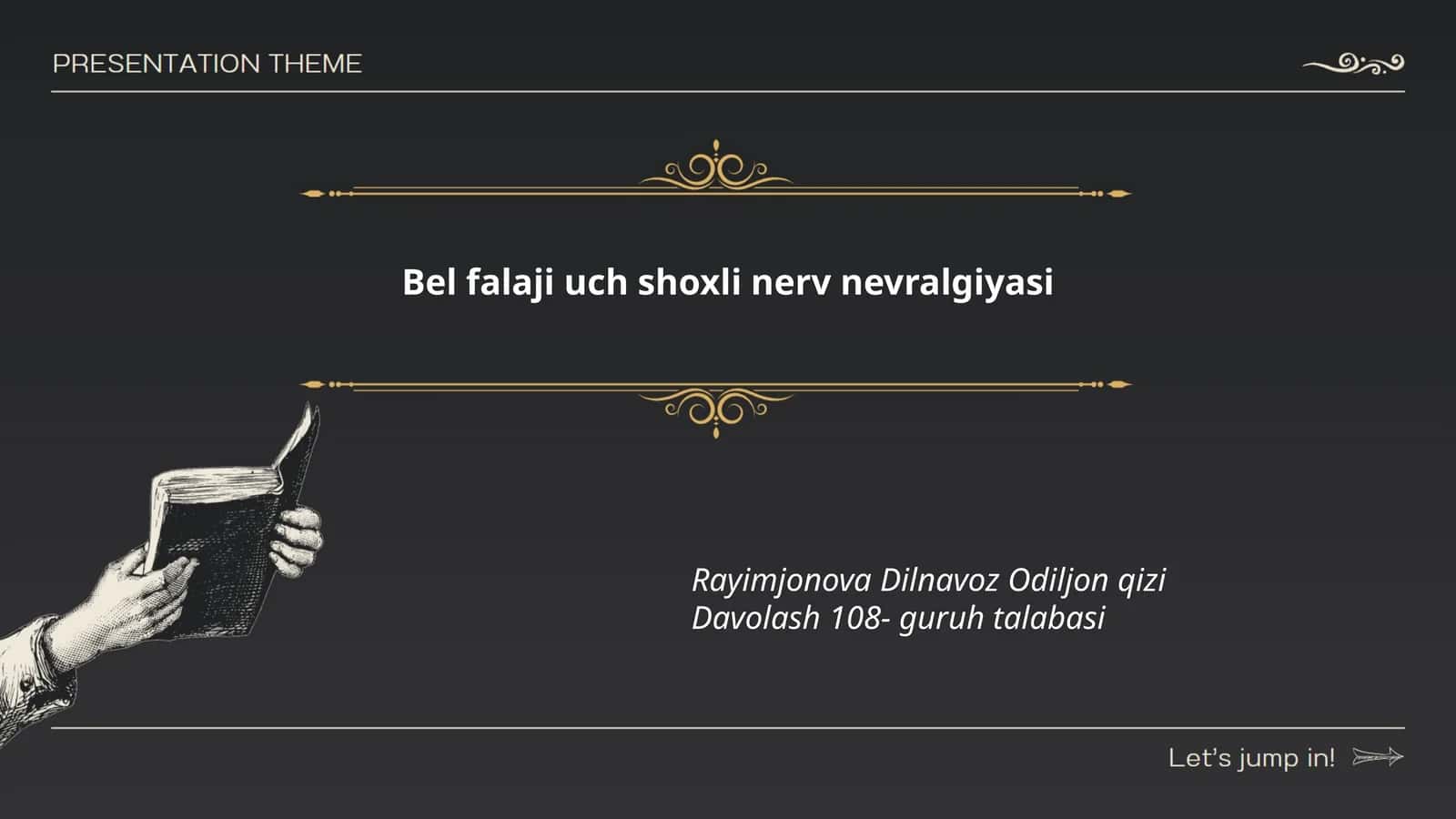 Bel falaji uch shoxli nerv nevralgiyasi