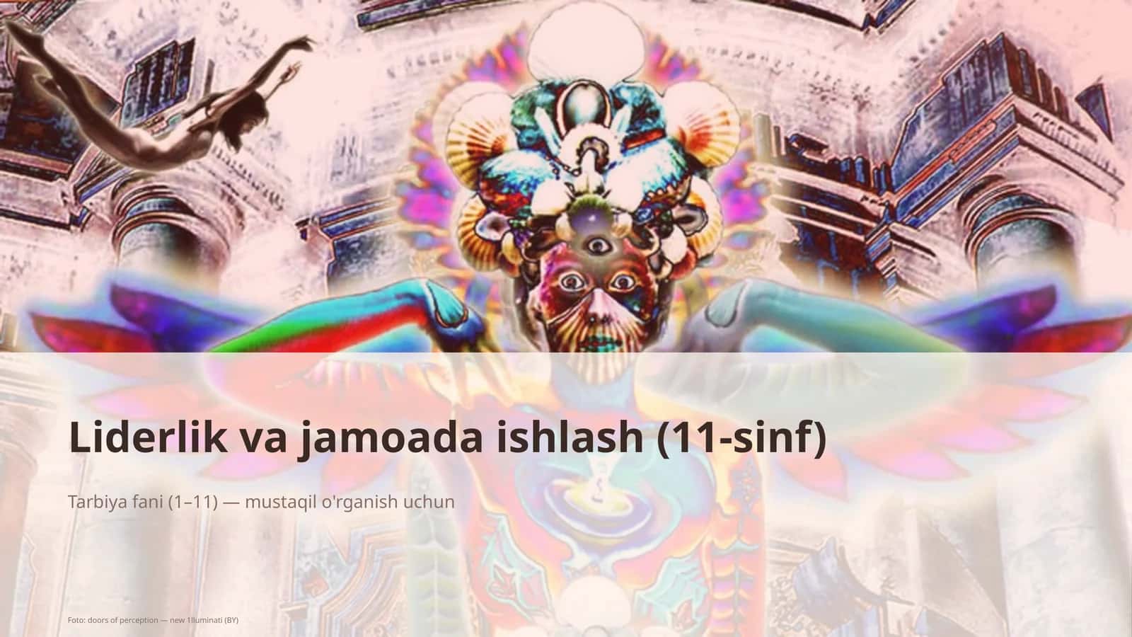Liderlik va jamoada ishlash (11-sinf)