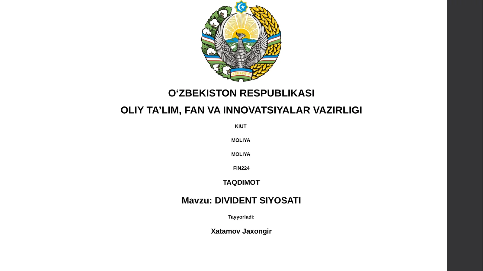 DIVIDENT SIYOSATI