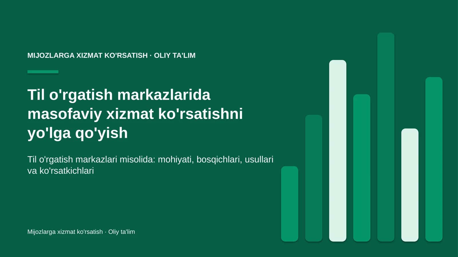 til o'rgatish markazlarida masofaviy xizmat ko'rsatishni yo'lga qo'yish 1648