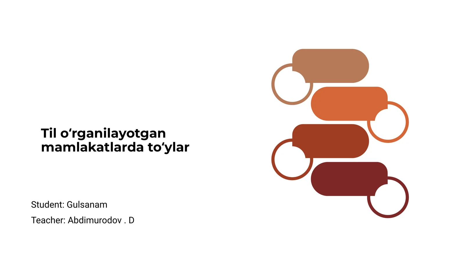 Til oʻrganilayotgan mamlakatlarda toʻylar