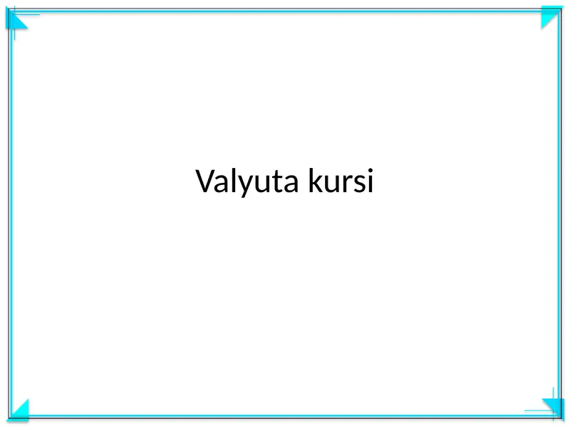 Valyuta kursi