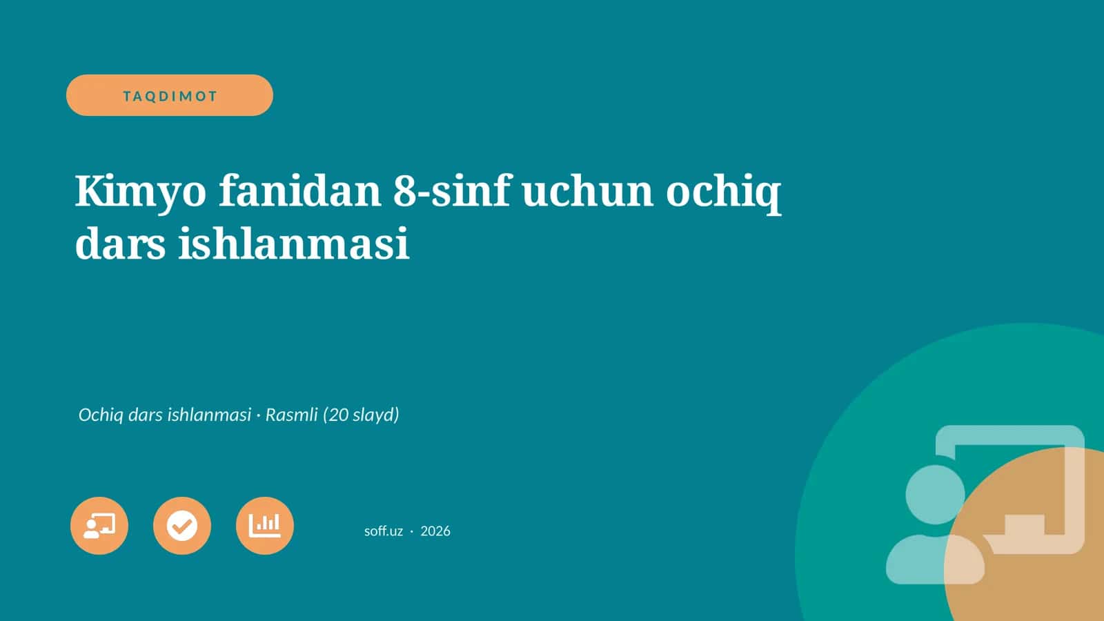Kimyo fanidan 8-sinf uchun ochiq dars ishlanmasi