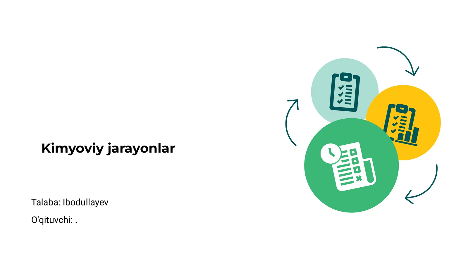 Kimyoviy jarayonlar