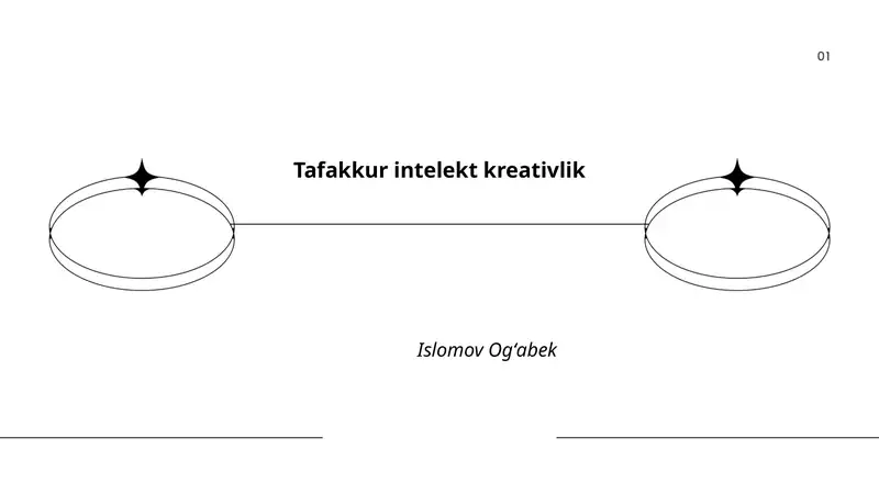 Tafakkur intelekt kreativlik