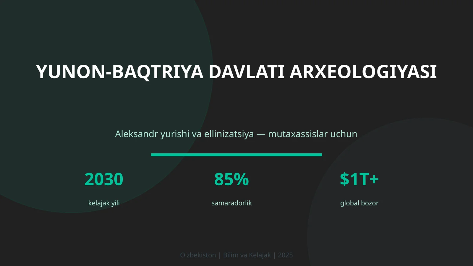 Yunon-Baqtriya Davlati Arxeologiyasi
