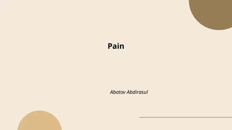 Pain