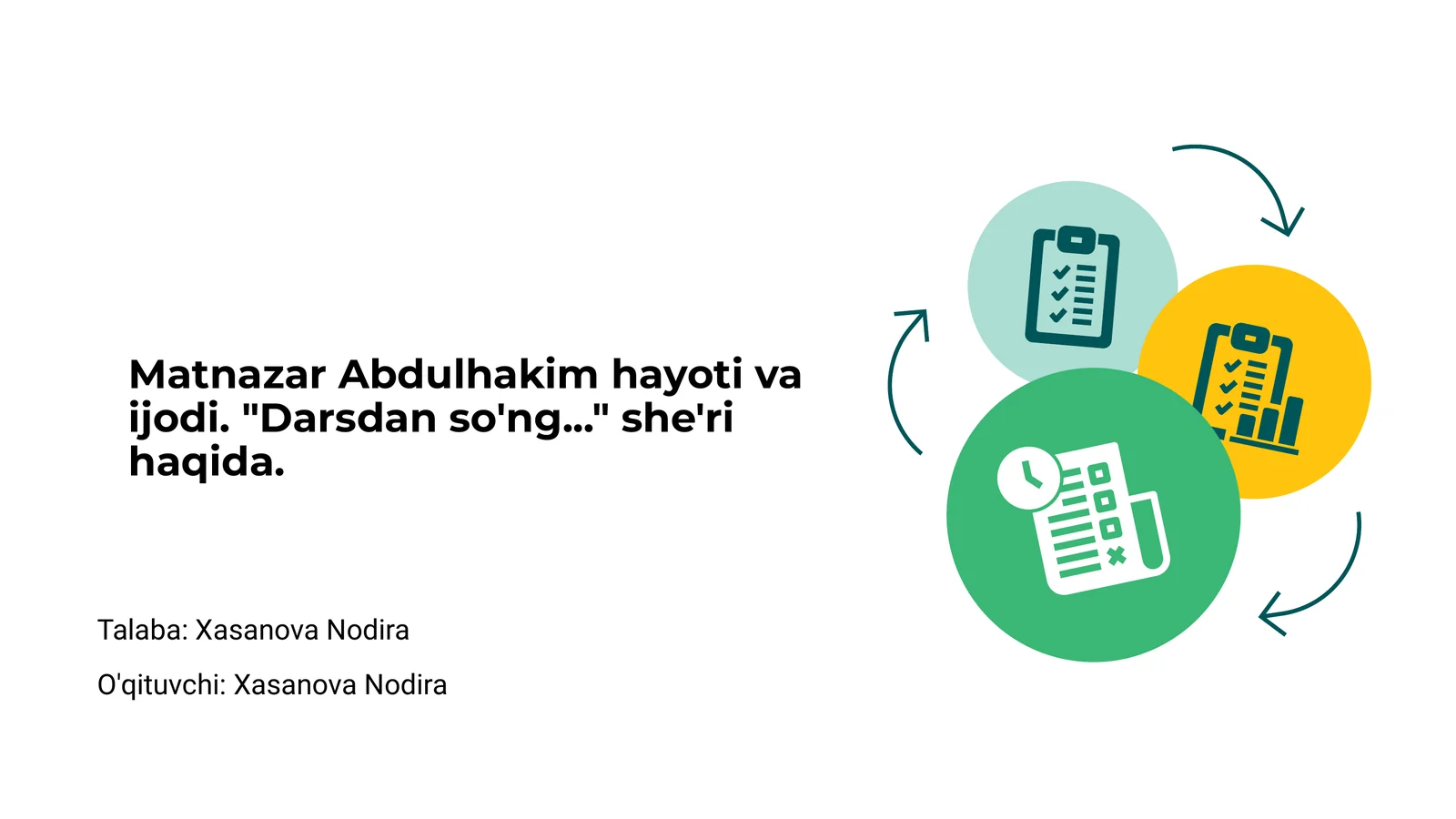 Matnazar Abdulhakim hayoti va ijodi