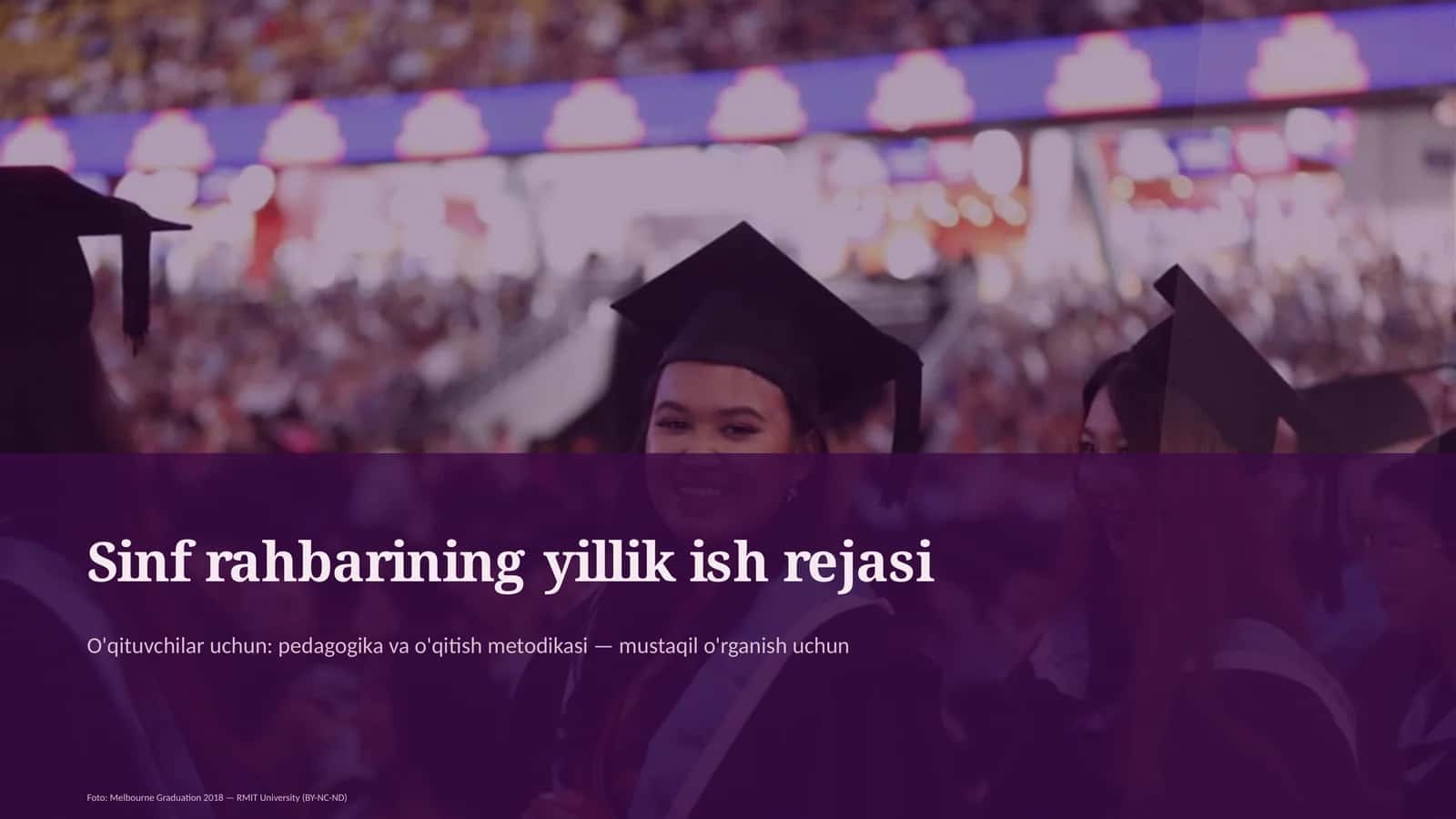 Sinf rahbarining yillik ish rejasi