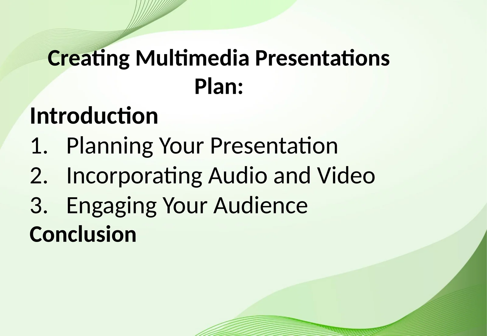 Creating MultimediaPresentations