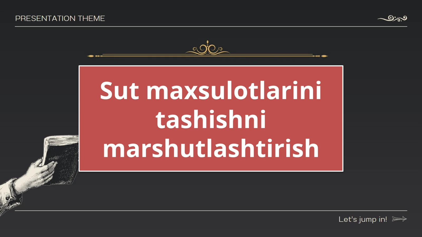 Sut maxsulotlarini tashishni marshutlashtirish