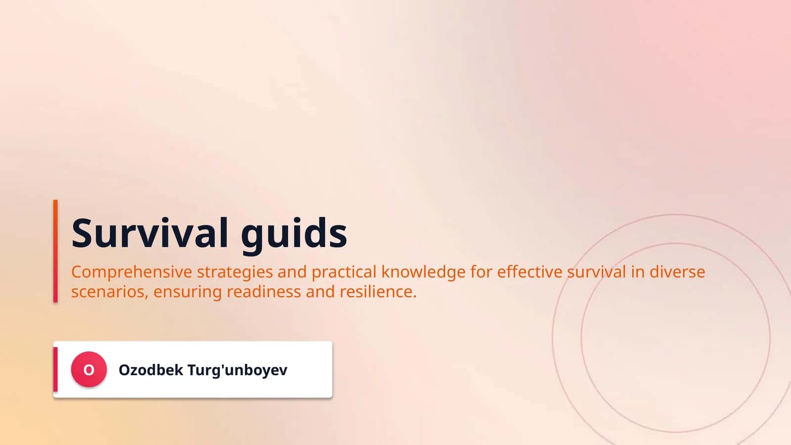 Survival guids