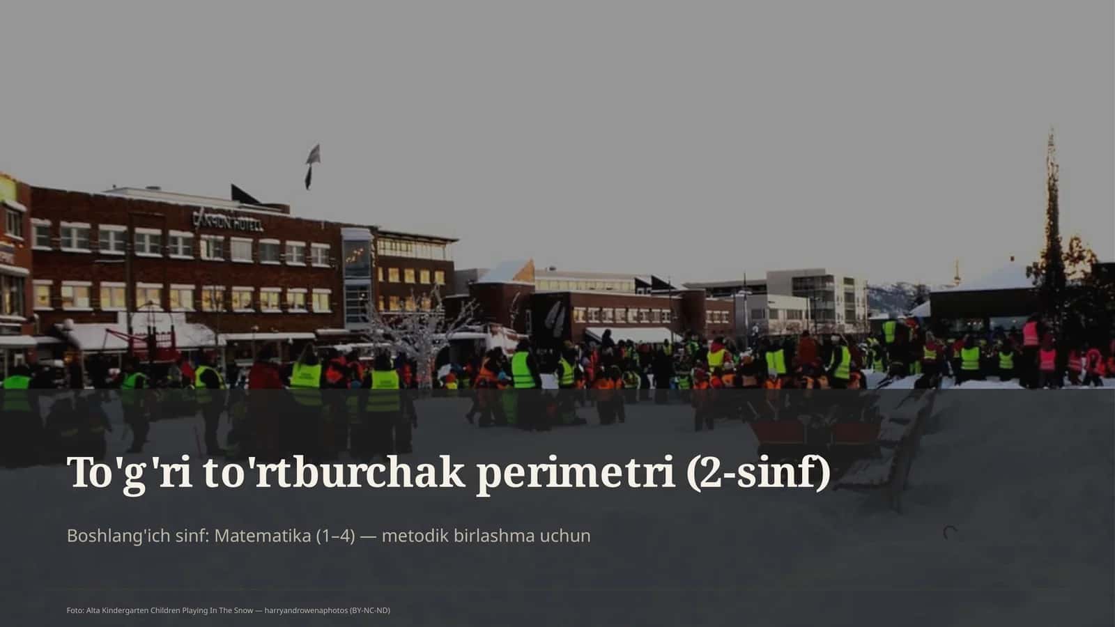 To'g'ri to'rtburchak perimetri (2-sinf)