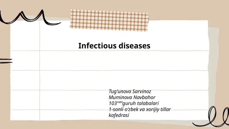 Infectious diseases