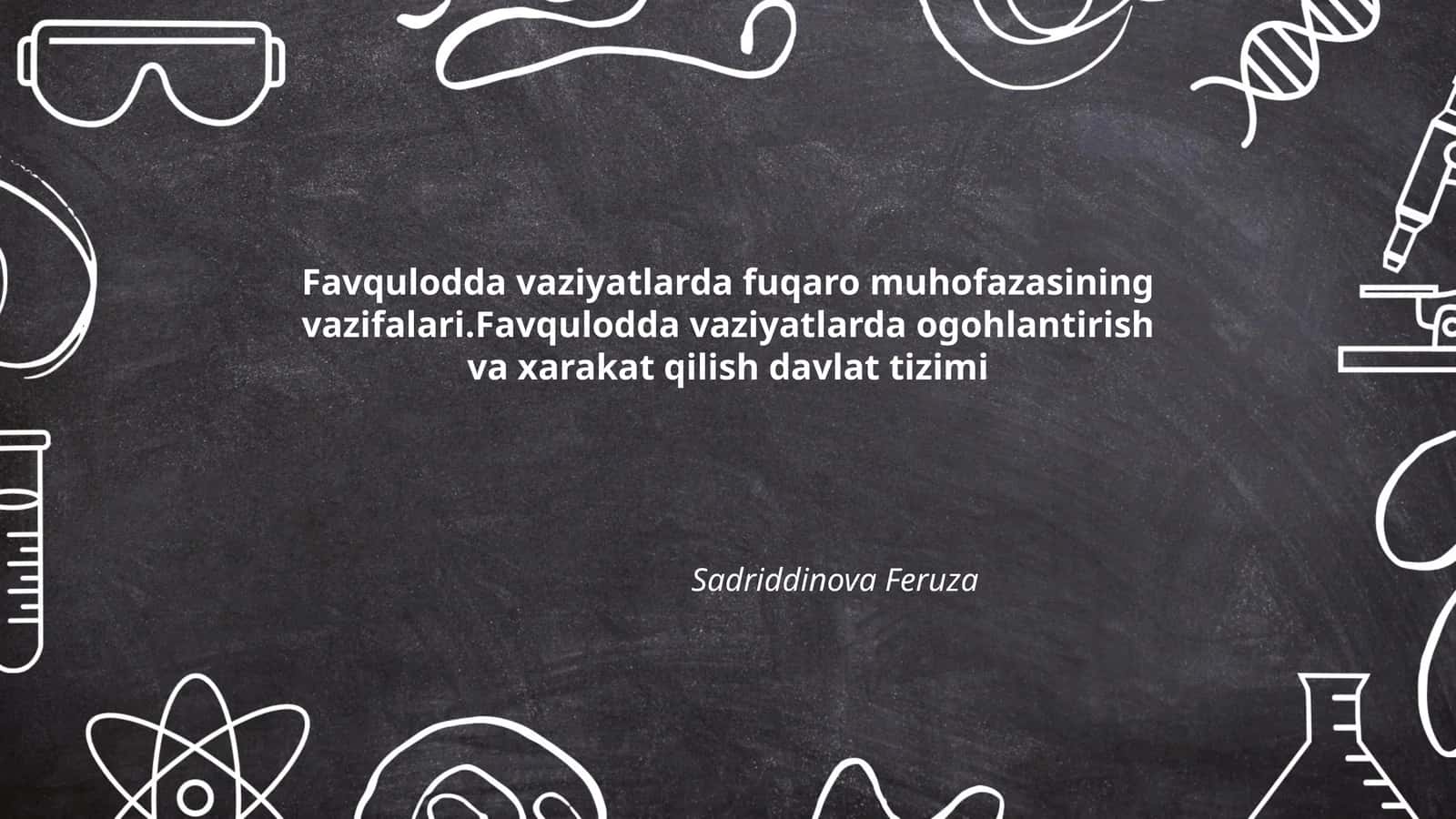 Favqulodda vaziyatlarda fuqaro muhofazasining vazifalari
