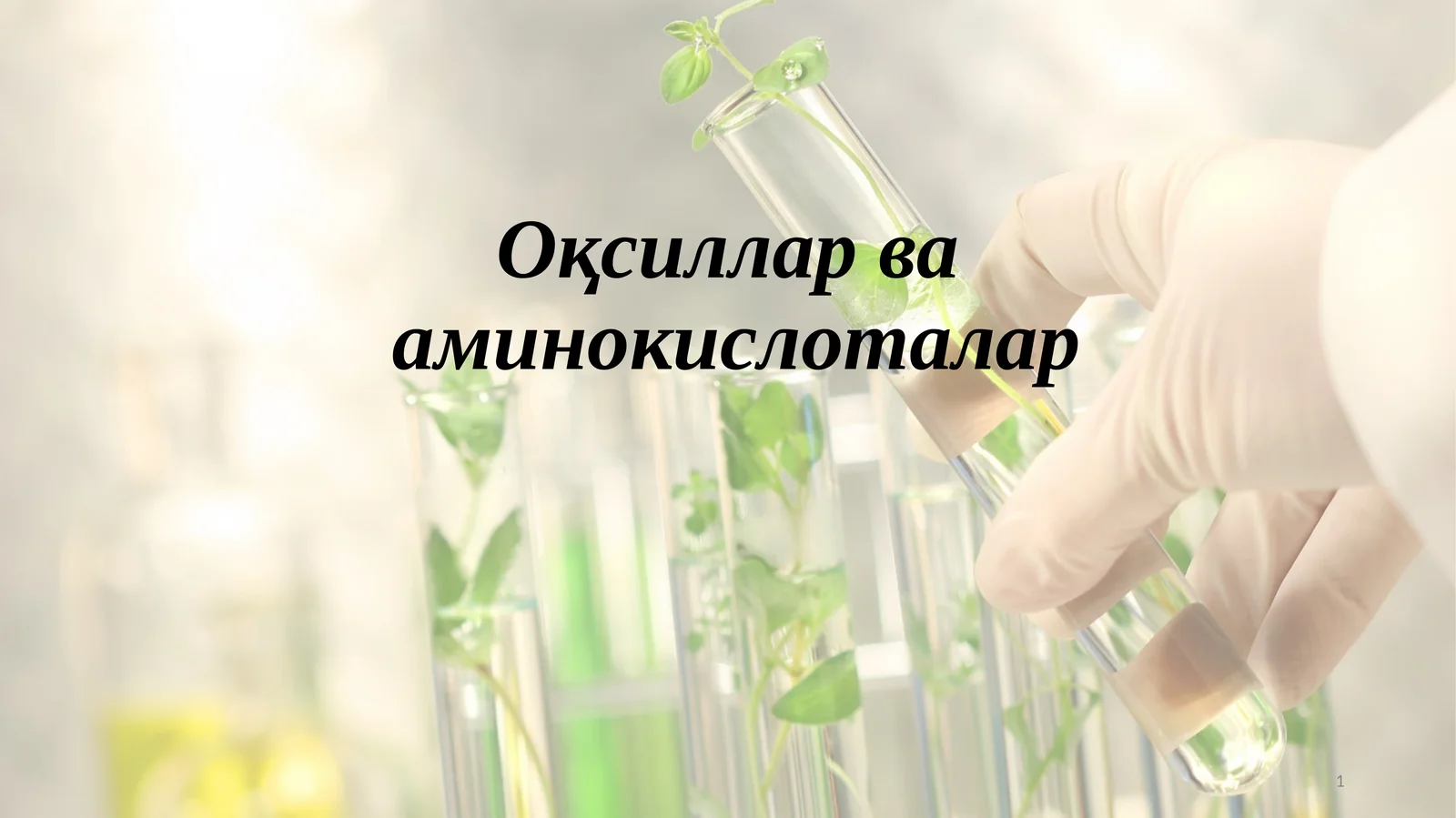 Оқсиллар ва аминокислоталар