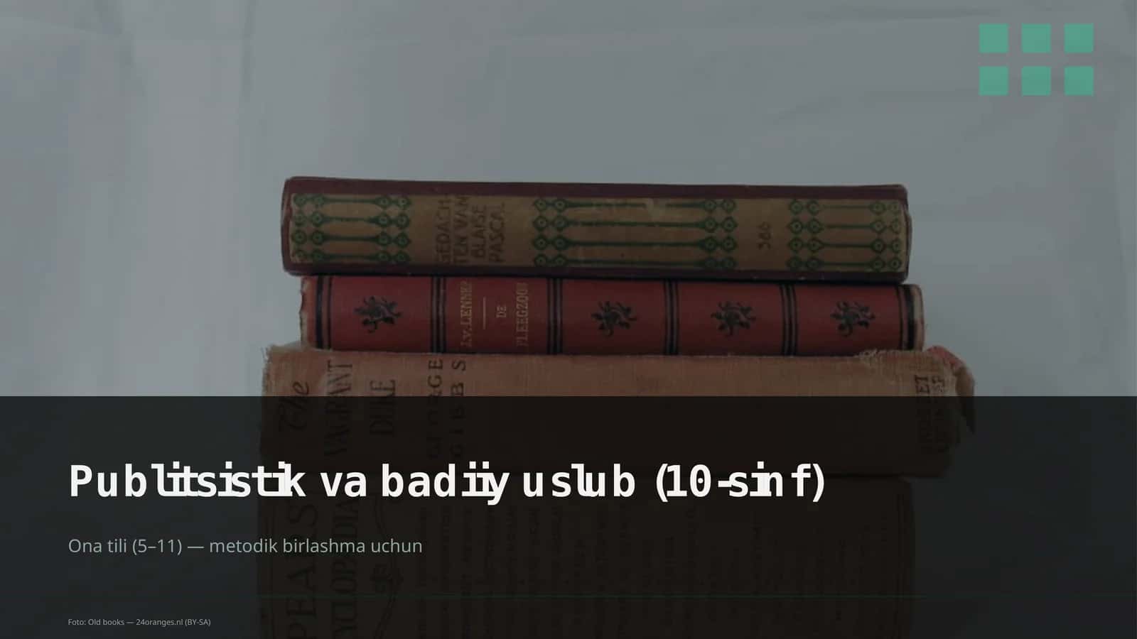 Publitsistik va badiiy uslub (10-sinf)