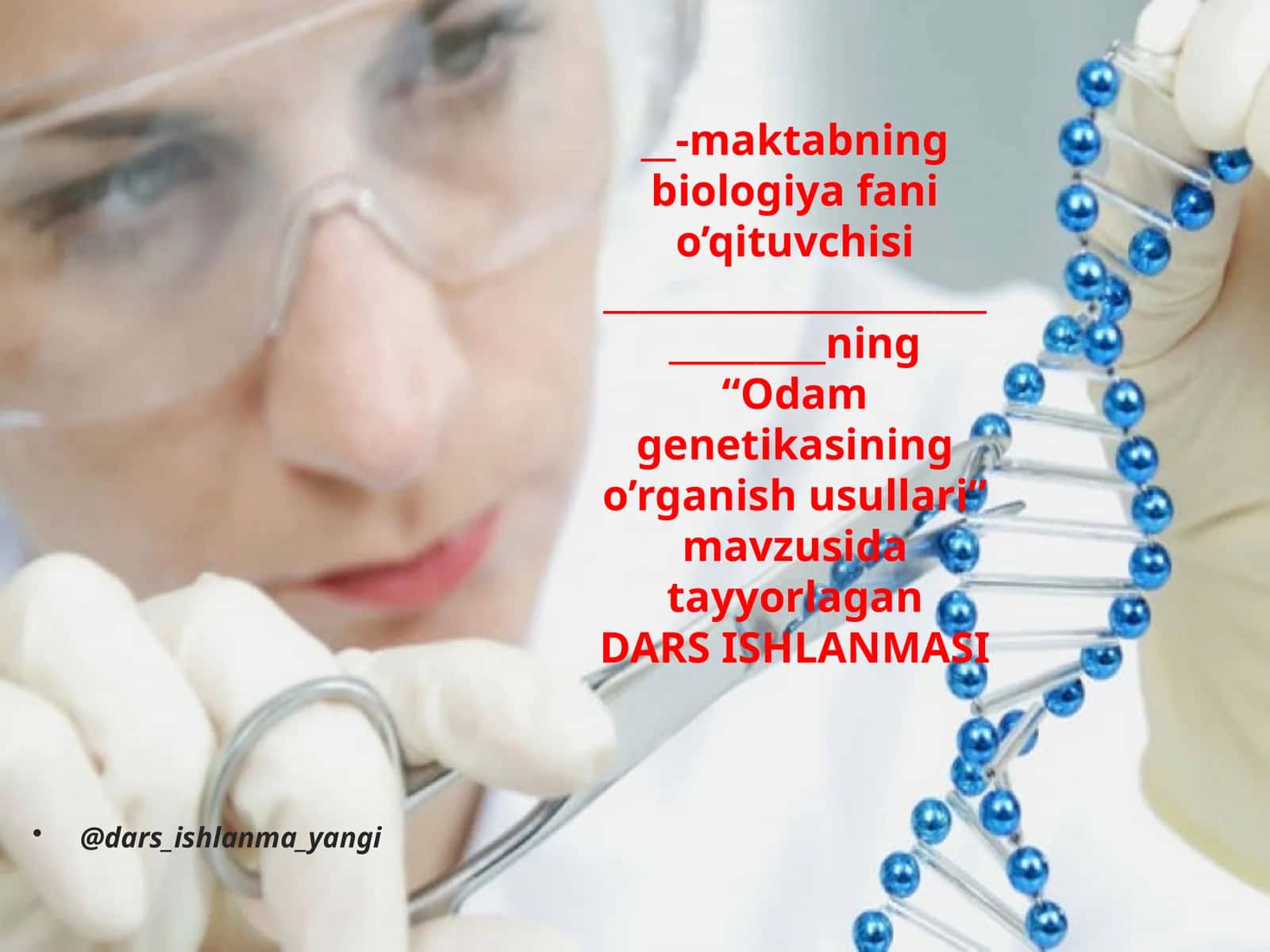 Odamgenetikasining o'rganish usullari