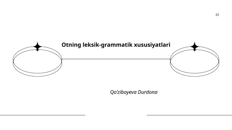 Otning leksik-grammatik xususiyatlari