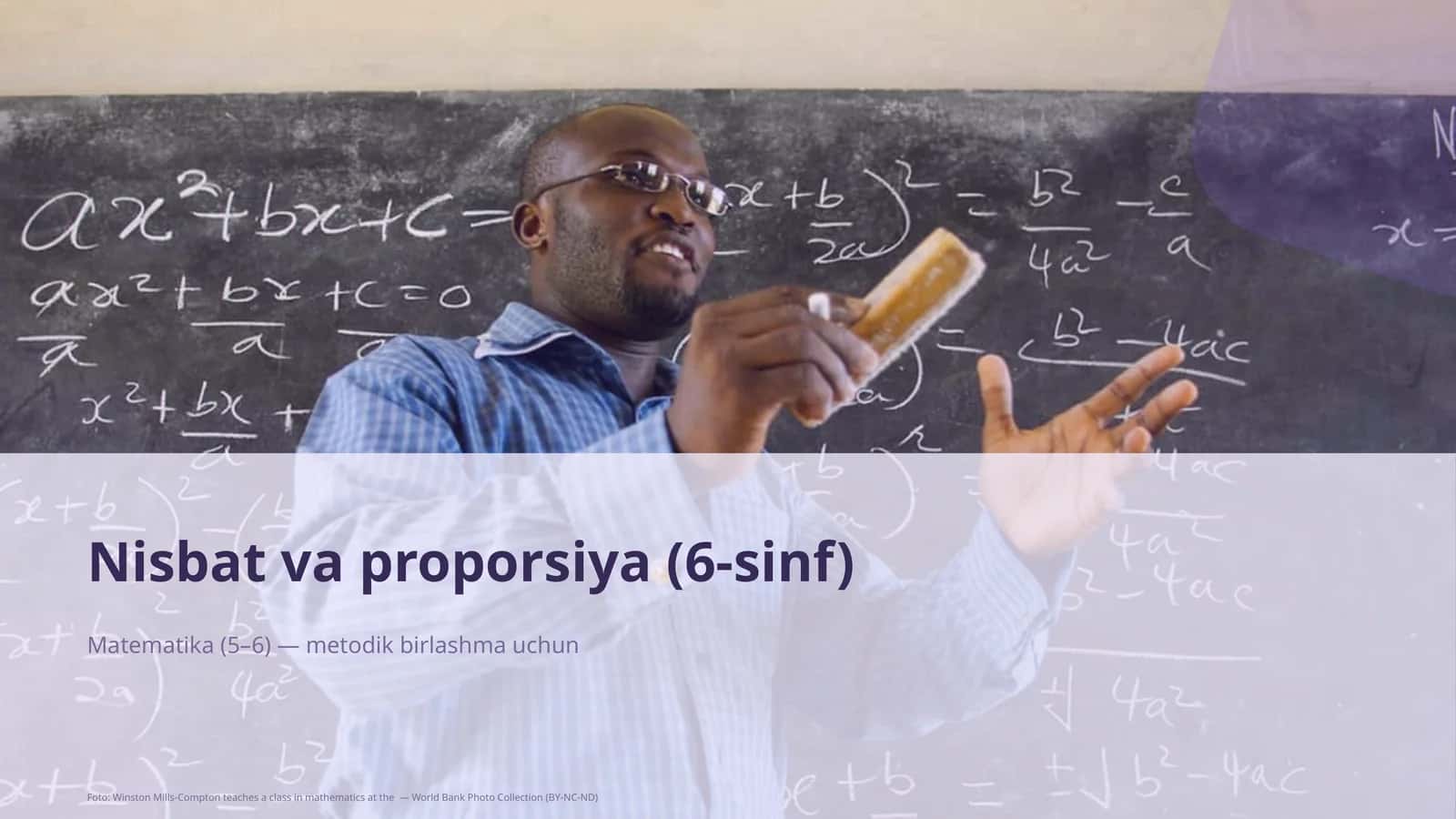 Nisbat va proporsiya (6-sinf)