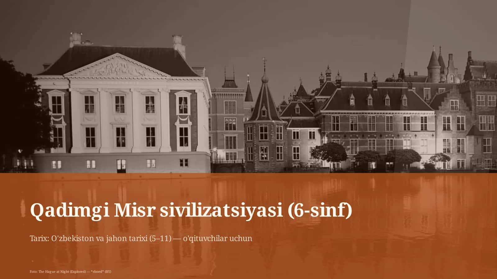 Qadimgi Misr sivilizatsiyasi (6-sinf)
