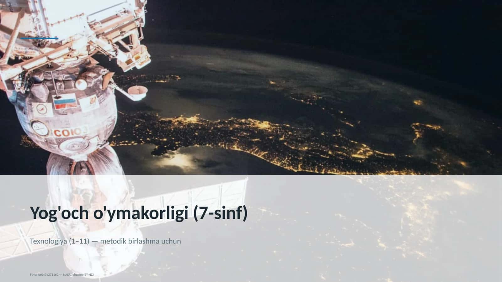 Yog'och o'ymakorligi (7-sinf)