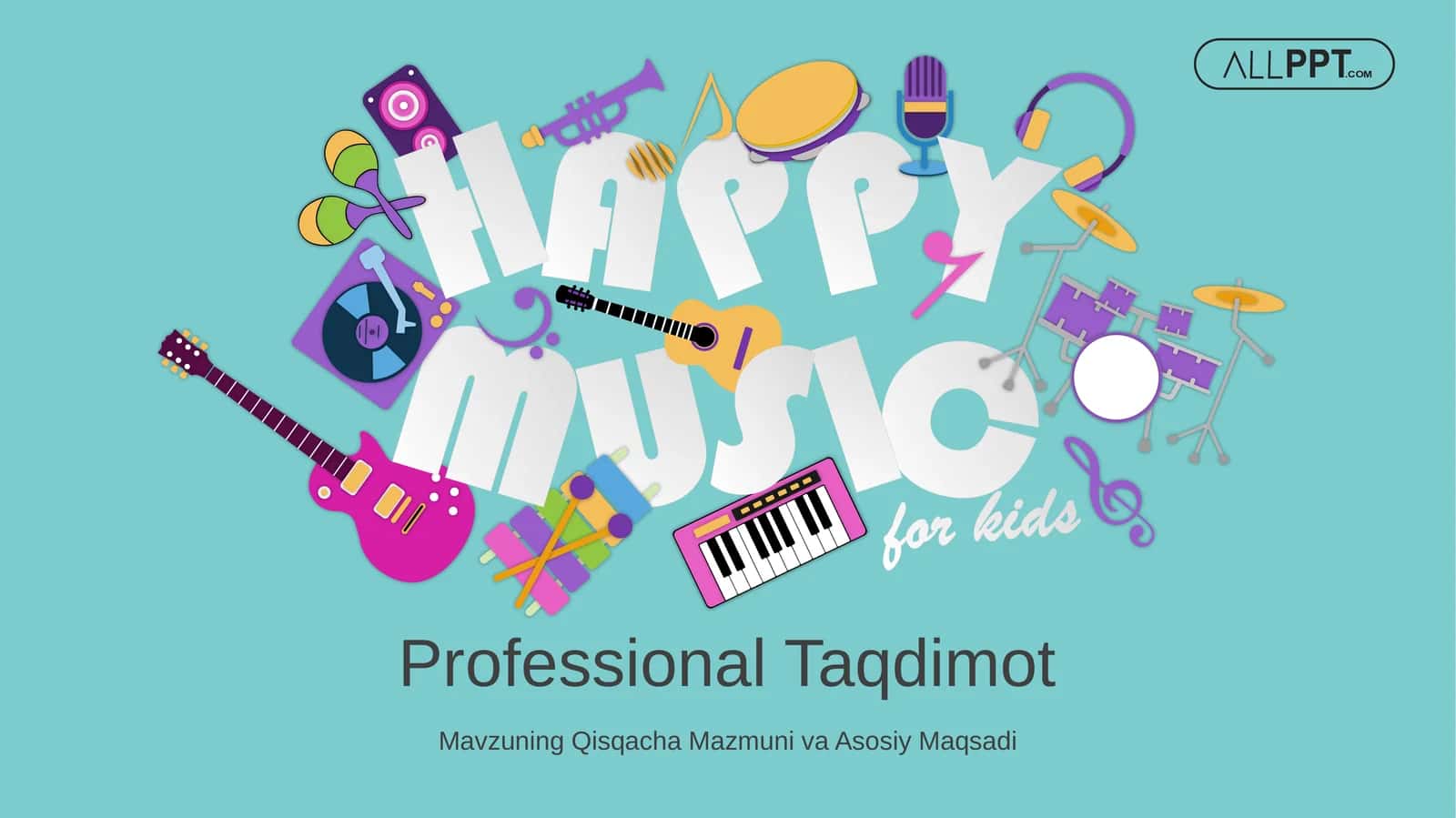 Kids Playing Music Taqdimoti (43 Slayd)