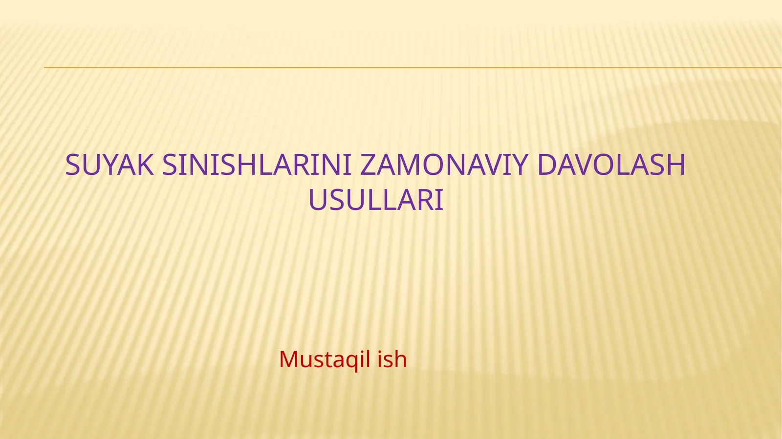 Suyak sinishlarida zamonaviy davolash usullari