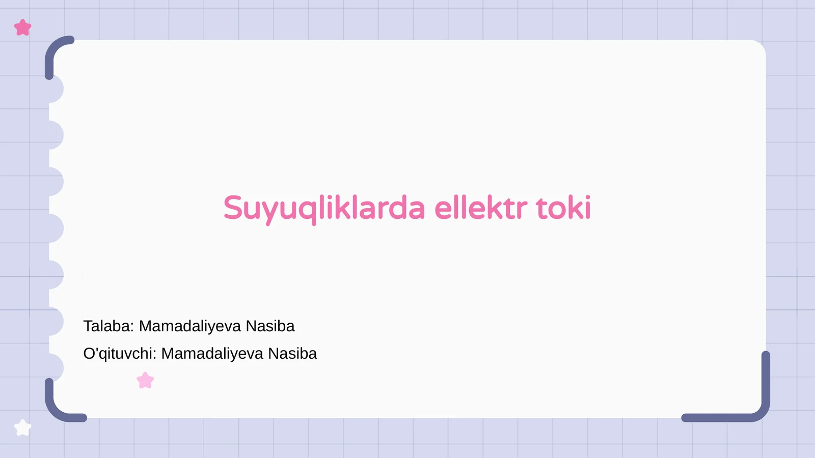 Suyuqliklarda ellektr toki